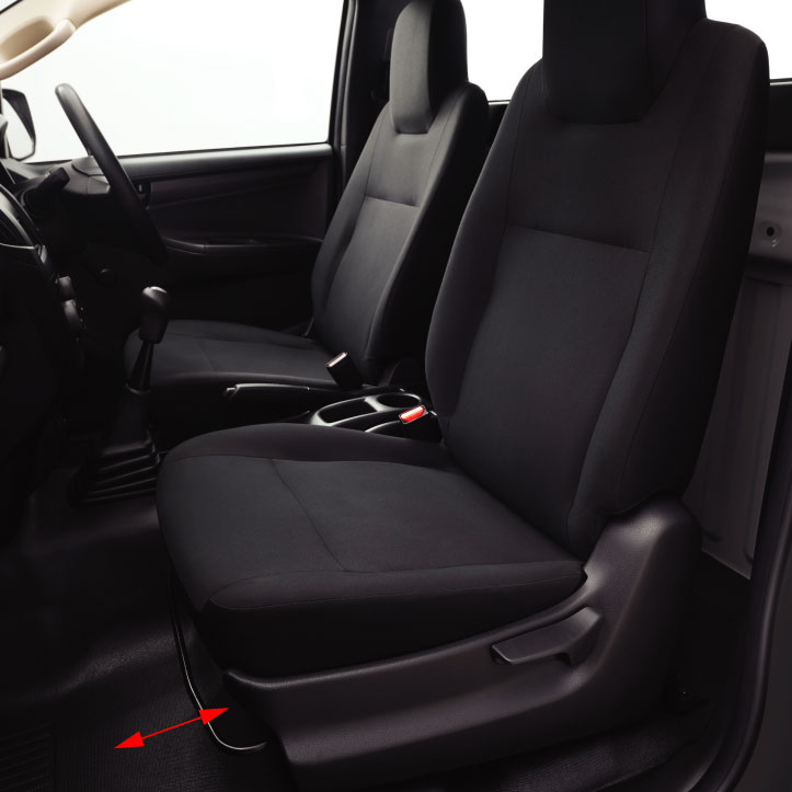 Co-passenger sliding seat